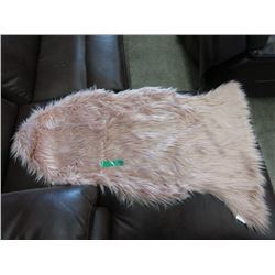 2 New Pink Fun Fur Throws by Style in Form