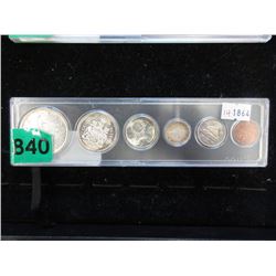1963 Canadian Six Coin Set  - Penny through Dollar
