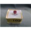 Image 2 : 7.9 CT Ruby & Diamond Sterling Silver Dinner Ring