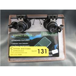 New Illuminated Glasses & Pocket Weigh Carat