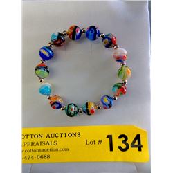 Sterling Silver & Murano Glass Bracelet
