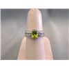 Image 1 : Sterling Silver Green Peridot & Tanzanite Ring