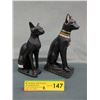 Image 1 : 2 Egyptian Cat Statues