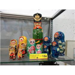 14 Pieces of Wood Nesting Dolls