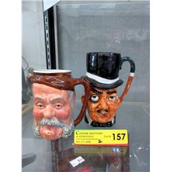 2 English Toby Mugs