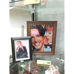 Autographed Hugh Grant & Miss Harvey Photos