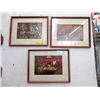 Image 1 : 3 Framed "Dogs Playing Poker" Print