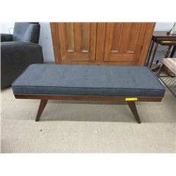 New Upholstered Top Wood Bench