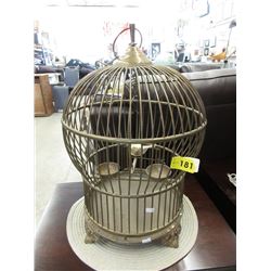 Vintage Brass Bird Cage