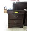 Image 1 : New 2 Drawer Wood Bedside Table