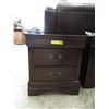 Image 1 : New 2 Drawer Wood Bedside Table