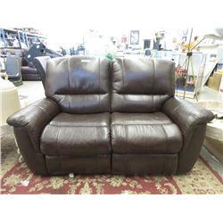 New 64" Amax Leather Power Reclining Loveseat