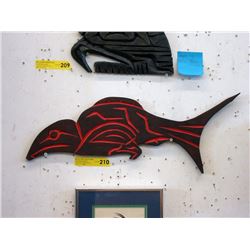 Salmon & Eagle Wall Plaque by Jim Jules