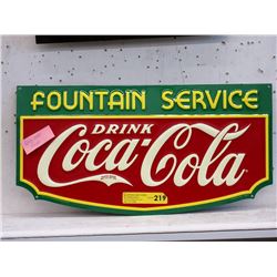 2007 Embossed Tin Coca-Cola Sign