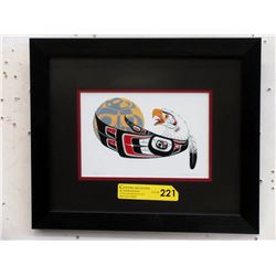 Richard Shorty Framed Print - "Eagle Moon"