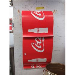 2 Corrugated Cardboard Coca-Cola Banners