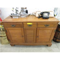 Vintage Maple Buffet Cabinet