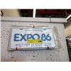 Image 1 : 10 Expo '86 Souvenir License Plates - Unused