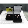 Image 2 : 10KT Yellow Gold Ruby & Diamond 3-Piece Set