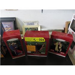 3 Disney Keepsake Limited Ornaments