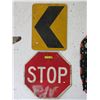 Image 1 : "Stop" & "Left Arrow" Road Signs