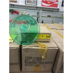 4 Cases of New 7" Footed Glass Dragonfly Trivets