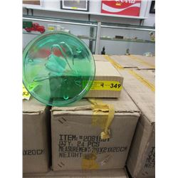 4 Cases of New 7" Footed Glass Dragonfly Trivets