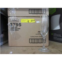 2 Cases of New Flute Glasses - 12 Per Case