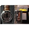 Image 1 : Mans New in Box August Steiner Coin Watch
