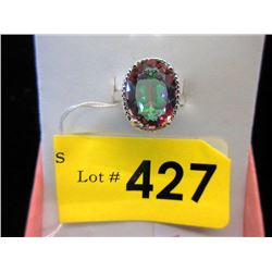 Sterling Silver Mystic Topaz Dinner Ring - Size 7