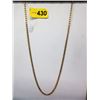 Image 1 : 10KT Yellow Gold 28" Beveled Curb Link Chain