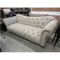 New 90" Button Tufted Fabric Sofa