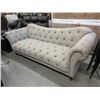 Image 1 : New 90" Button Tufted Fabric Sofa