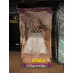 15" Fine Bisque Porcelain Doll