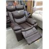 Image 1 : New Brown Leather Manual Reclining Chair