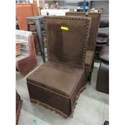 Large Medieval Style Upholstered Chair