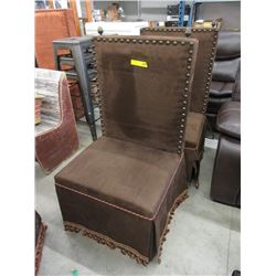 Large Medieval Style Upholstered Chair