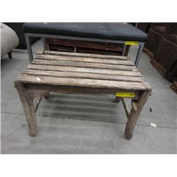 Small Wood Garden Bench