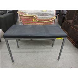 24" Bench with Metal Frame