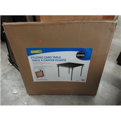 New Folding Card Table w/ Black Vinyl Finish