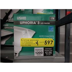 4 New LED PAR 38 17 Watt Spotlight Bulbs