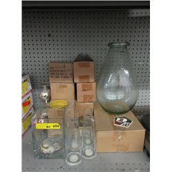 Glass Vases, Candleholders & Coasters