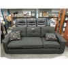 Image 1 : Floor Model Grey Upholstered Sofa