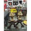 Image 1 : Vintage Small Cast Metal Andirons