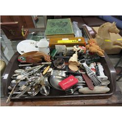 Tray of Assorted Small Collectibles