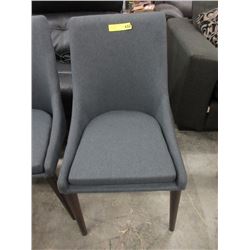 New Grey Fabric Upholstered Side Chair