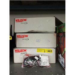 3 Boxes of New Willson Tinted Safety Glasses