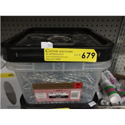 Pail of Galvanized Spiral Standard 3-1/2" Nails