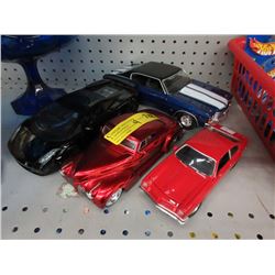 4 Car Models - Largest is 1:24 Scale