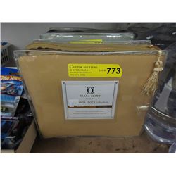 New Queen Size Clara Clark Duvet Set - Gold